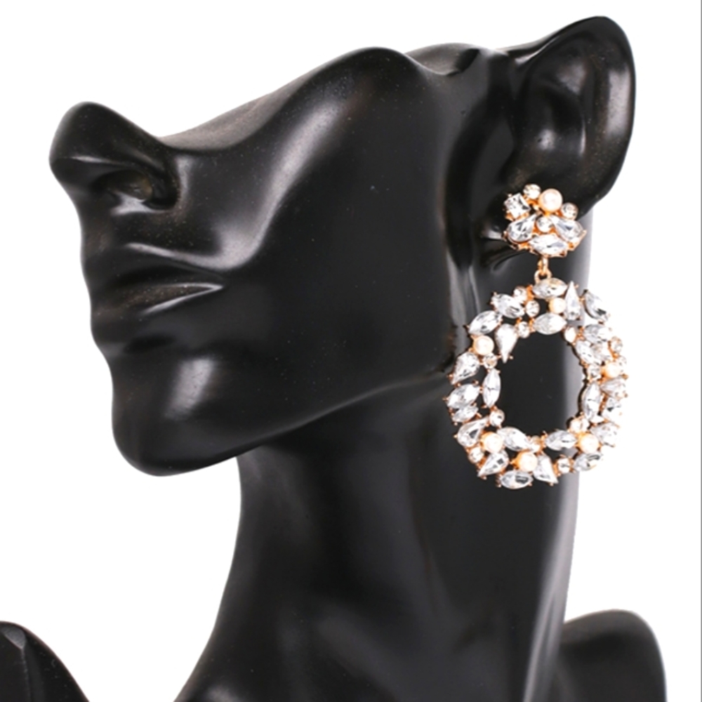 Lux White Ice Drop Earrings